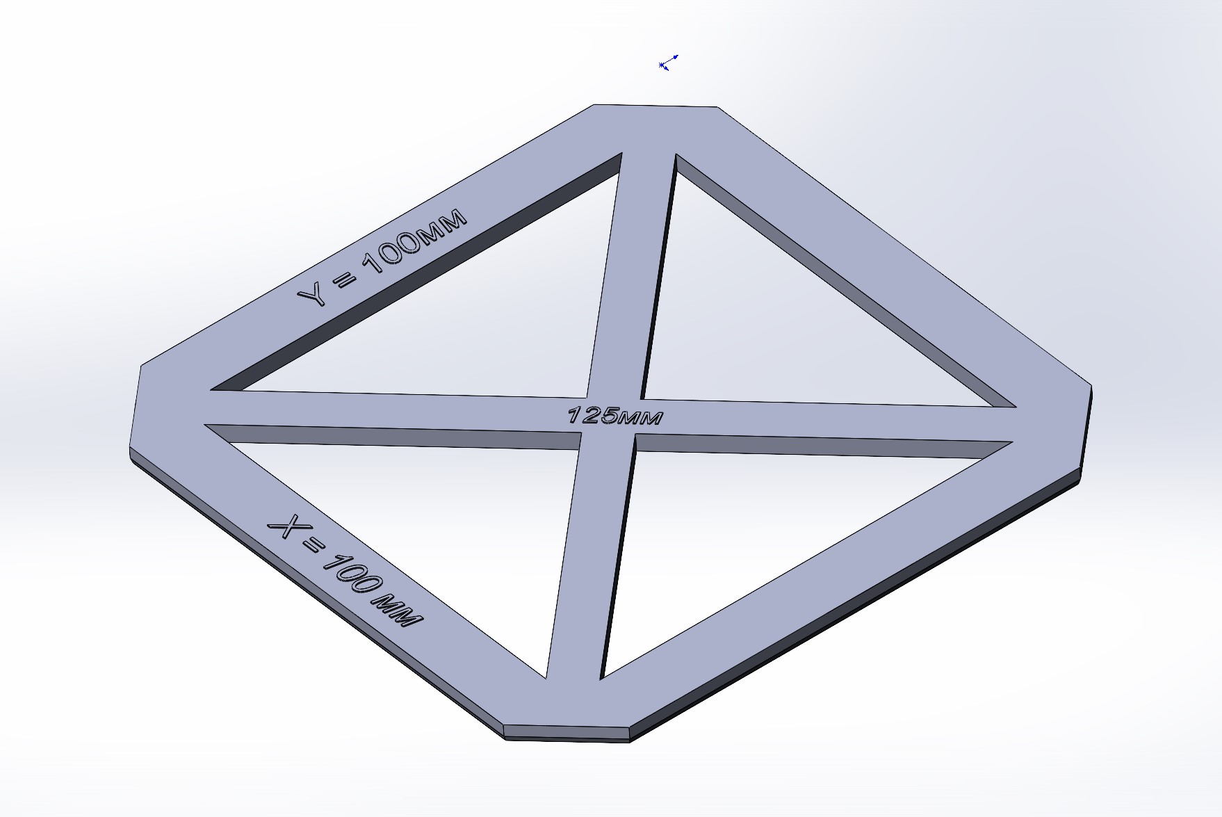 XY calibration with diagonals