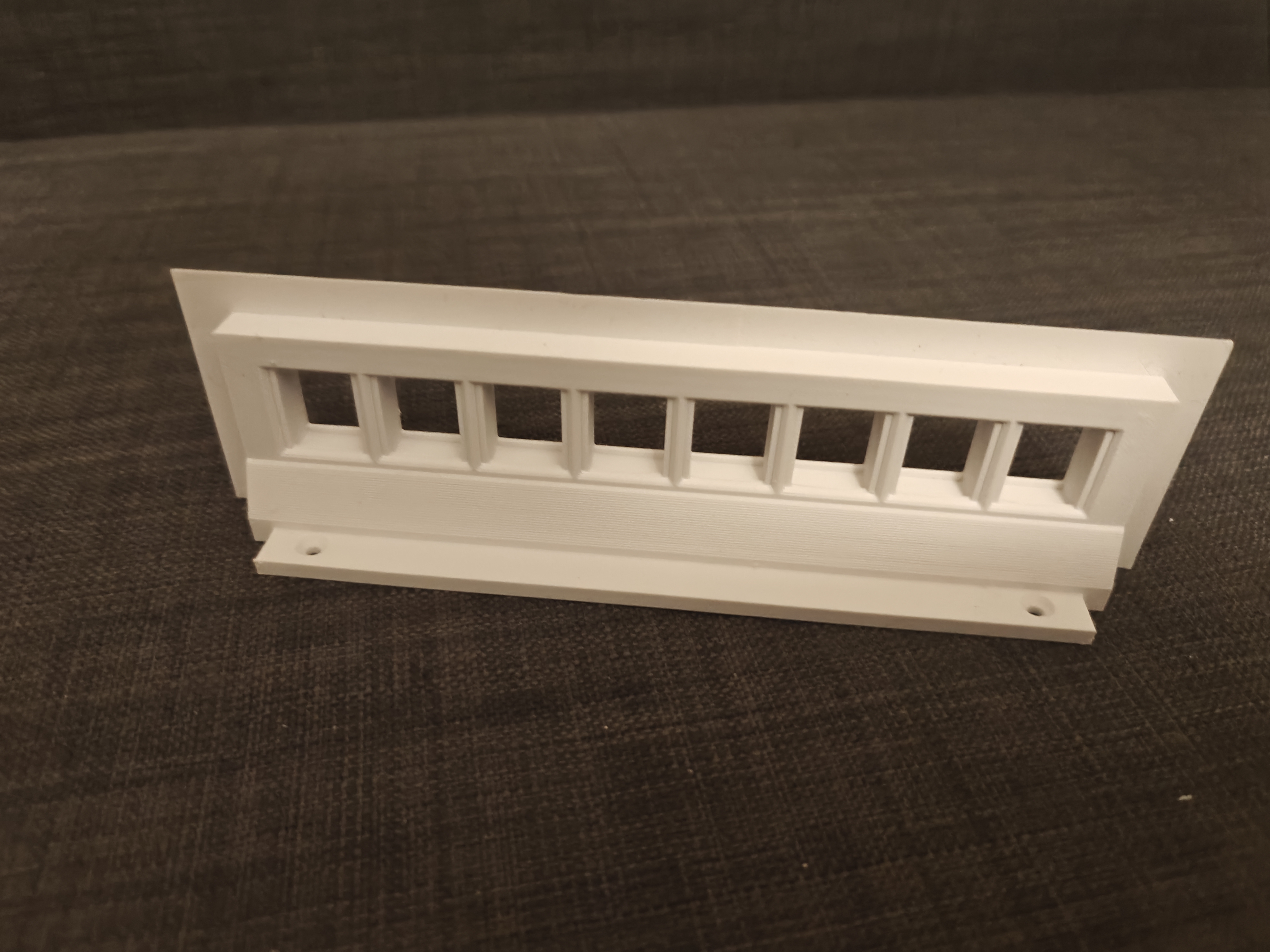 Miniatura 5 do modelo 3D keystone patch pannel for wall mount/trunking