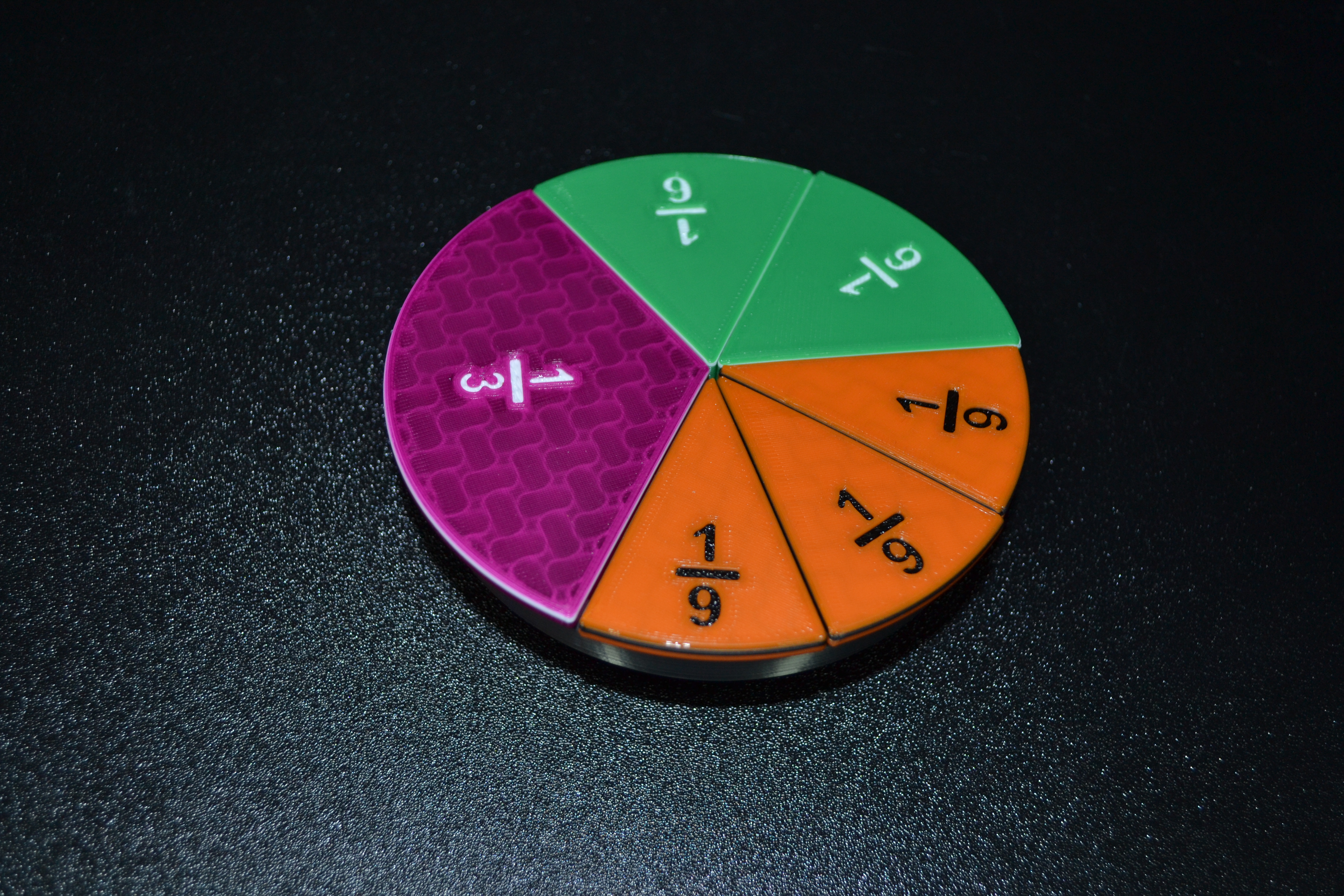 Math Pie Pieces Fraction Circle — miniatura 4