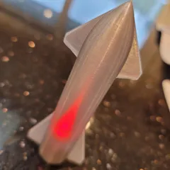 Starship Christmas Tree Ornament w LED