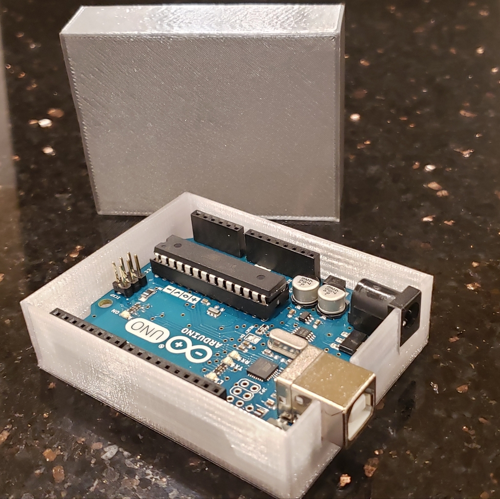 Miniatura 2 do modelo 3D Basic Arduino Case with Only 2 Screws