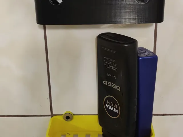 shelves and holder for a toothbrush and toothpaste