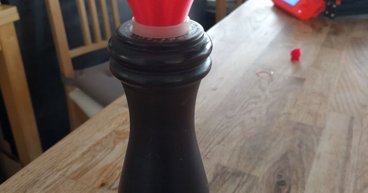 Peugeot Pepper mill funnel by Andrew Download free STL model