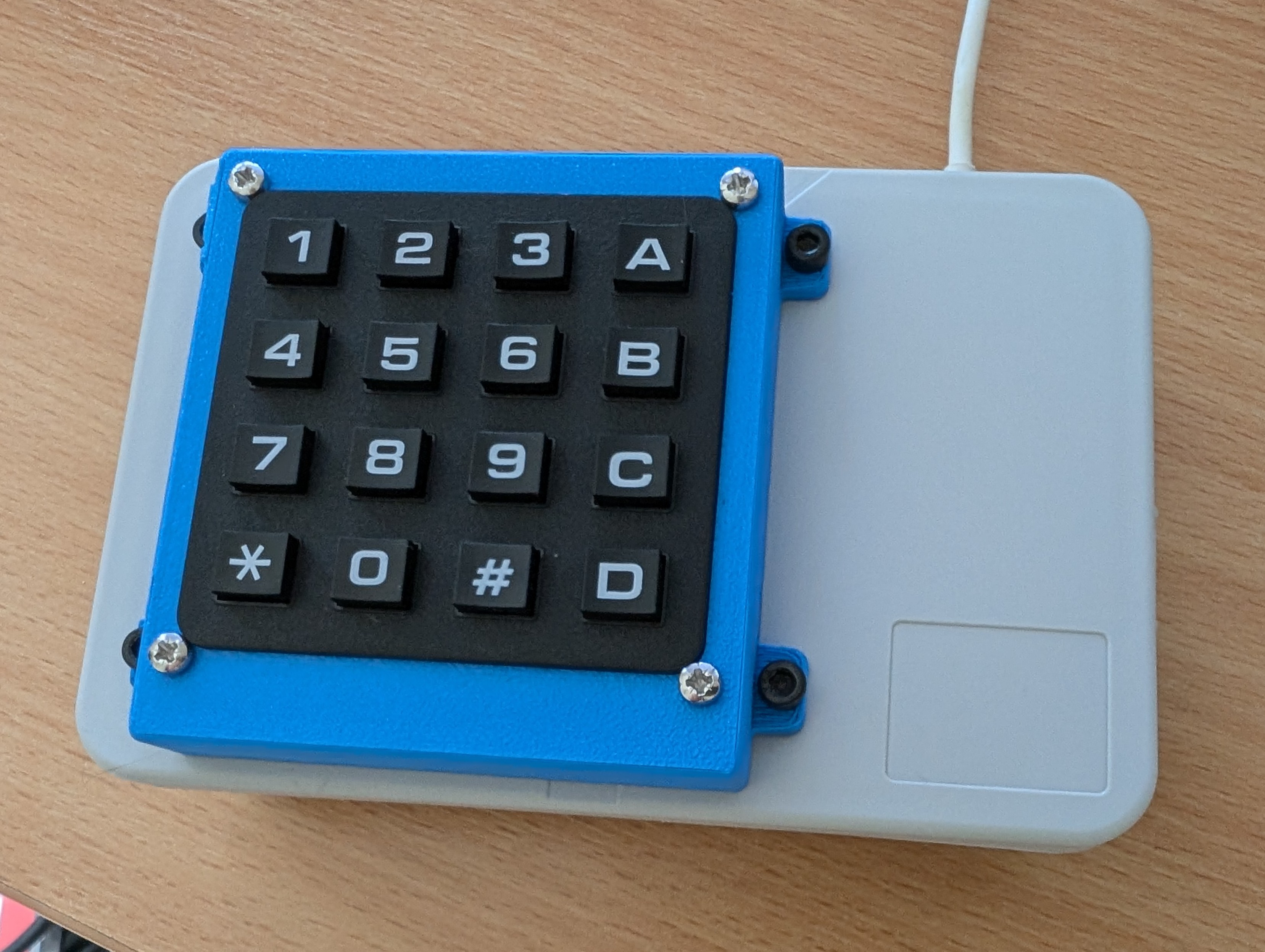 Matrix keypad surface mount enclosure