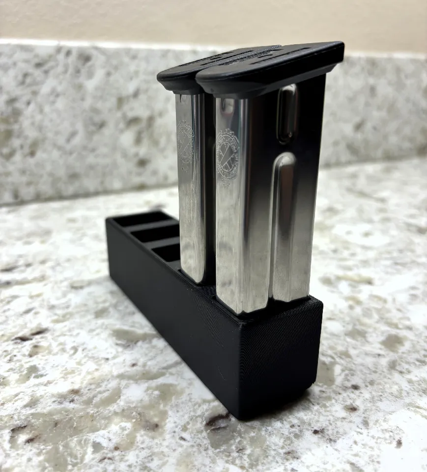 9mm Magazine Rack - 5x1 by DSWoodworking | Download free STL model ...