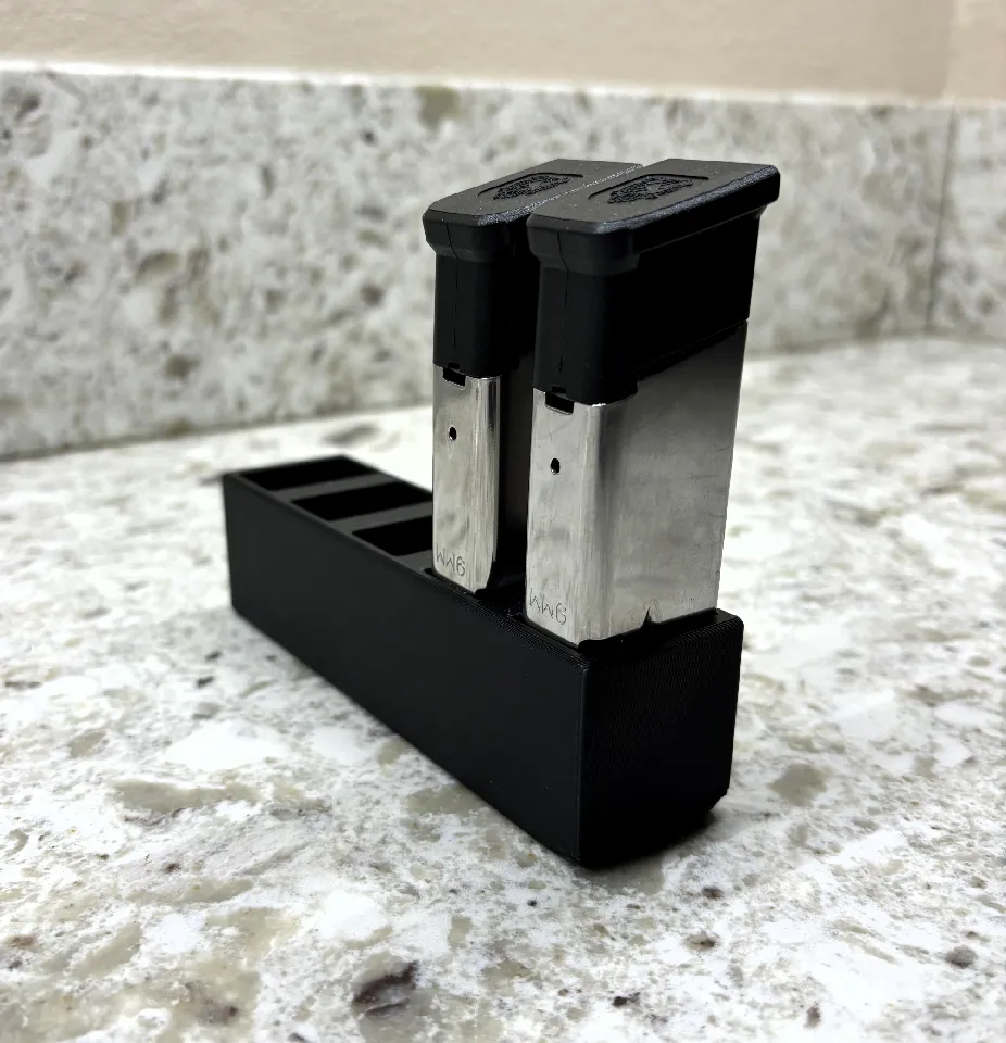9mm Magazine Rack - 5x1 by DSWoodworking | Download free STL model ...