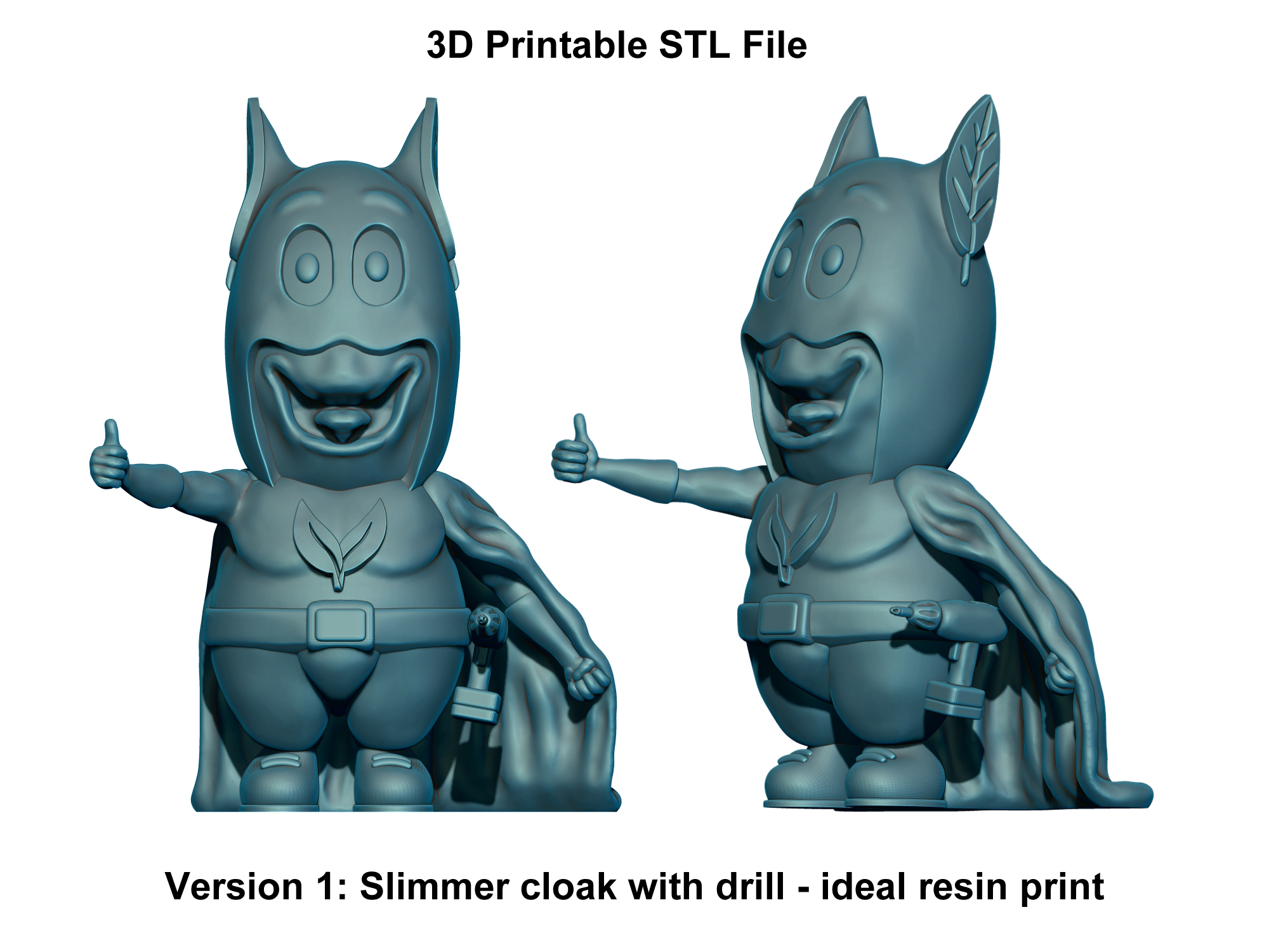 Mini VogMan – Friendly 3D Printable Mascot (Presupported/Unsupported) — miniatura 2