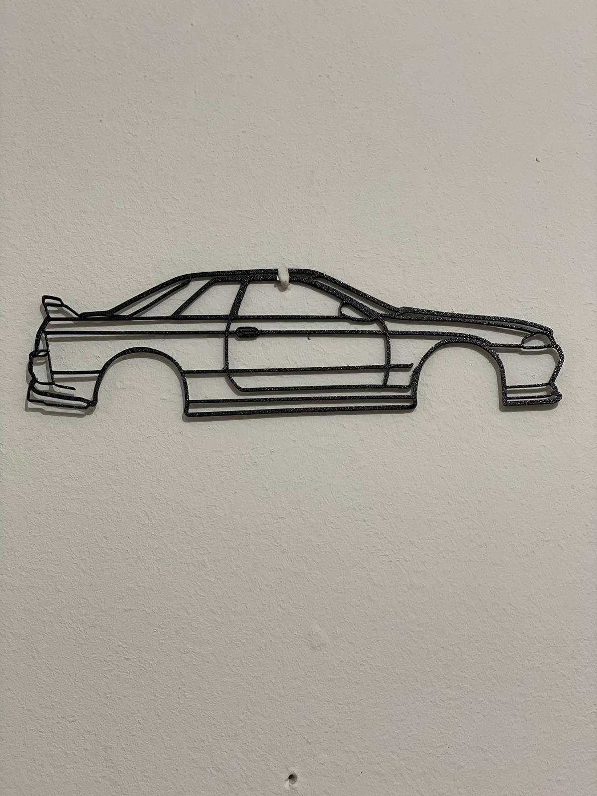 Silueta Wall Art Nissan skyline R34 GTR