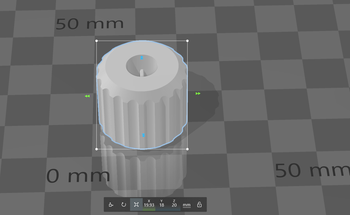 Potentiometer knob