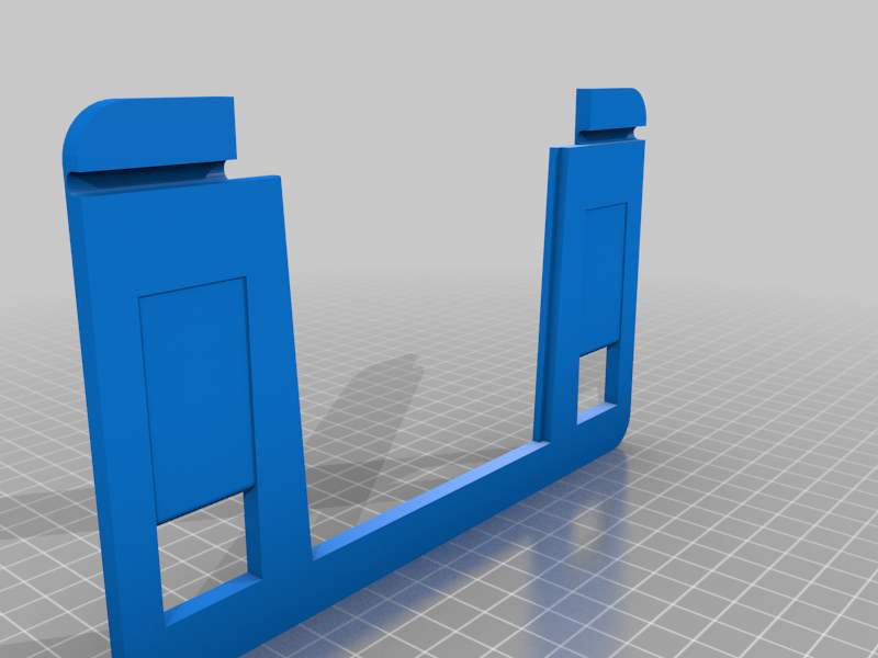 Floating tablet wall mount with charger support by Hans Schulz