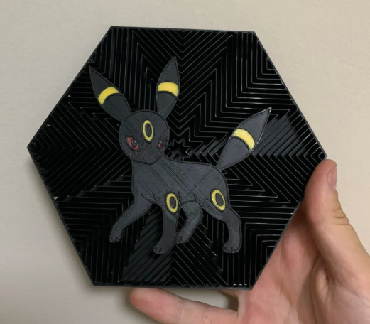 Cuadro Hexagonal Pokemon Umbreon
