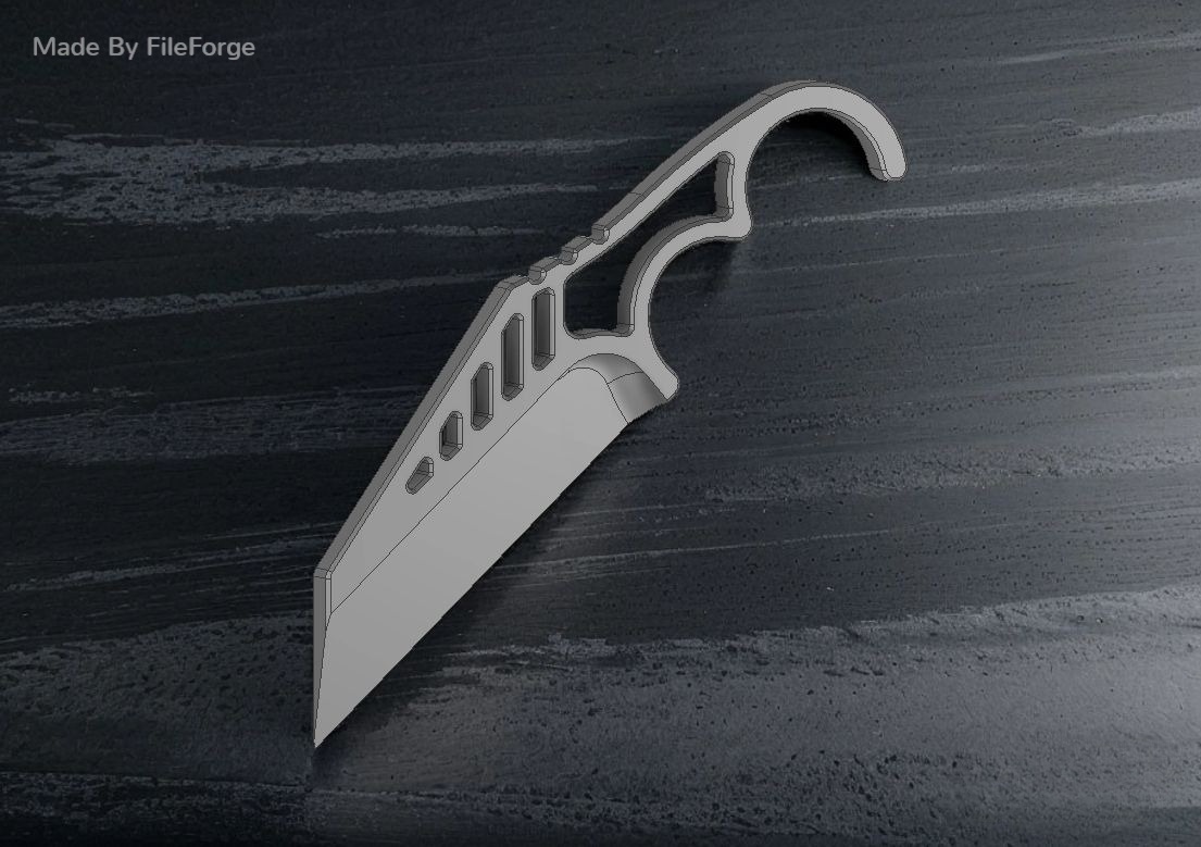 Skeletonized Knife