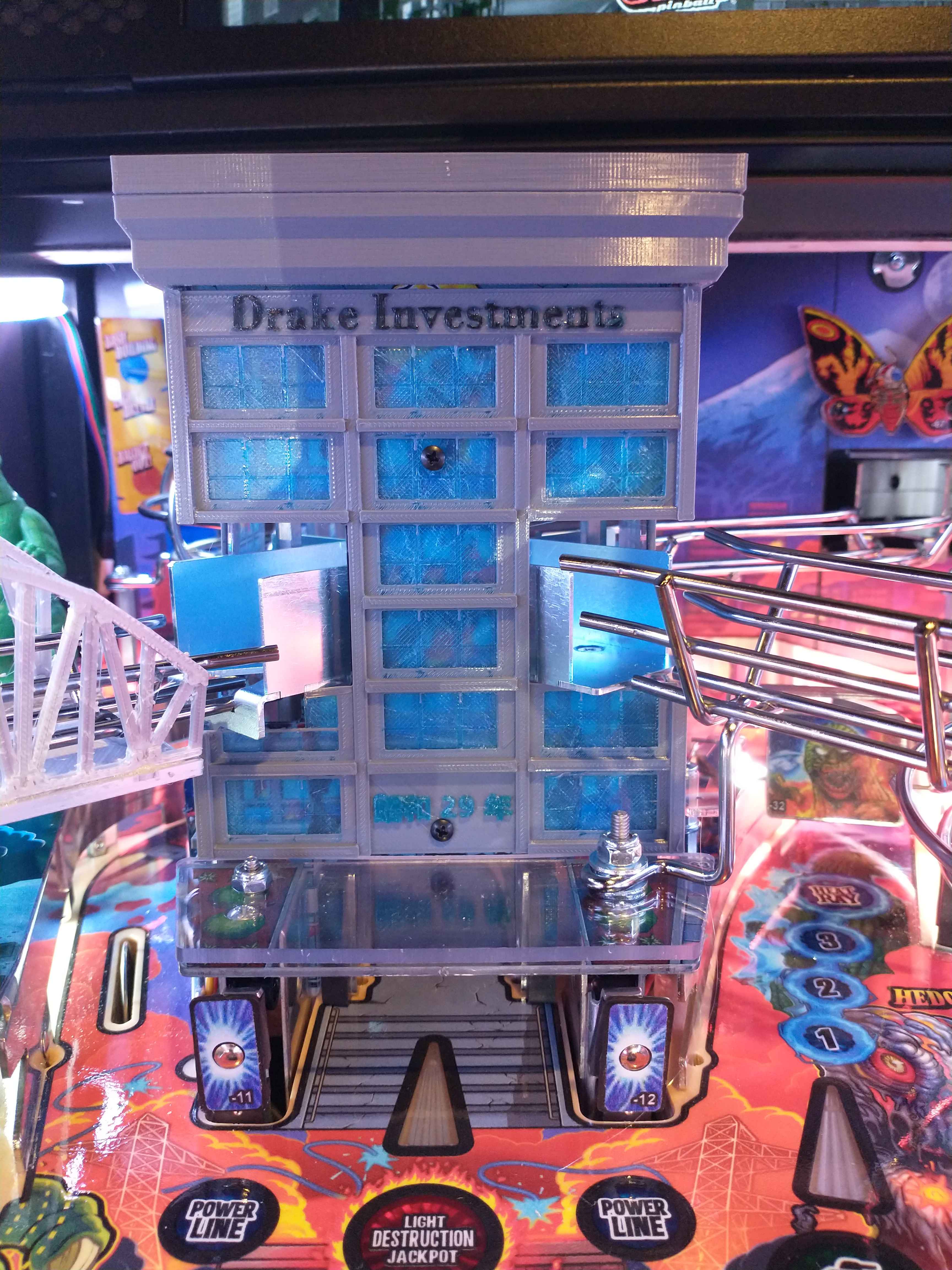 Godzilla Pro Pinball Drake Building Skin