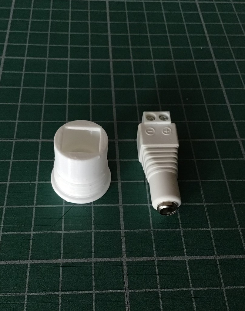 Improved - Retainer Shell for Barrel Jack to Screw Terminal Connectors