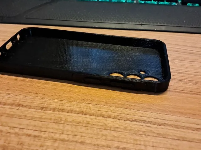Samsung Galaxy A25 cover case without cutoff for button