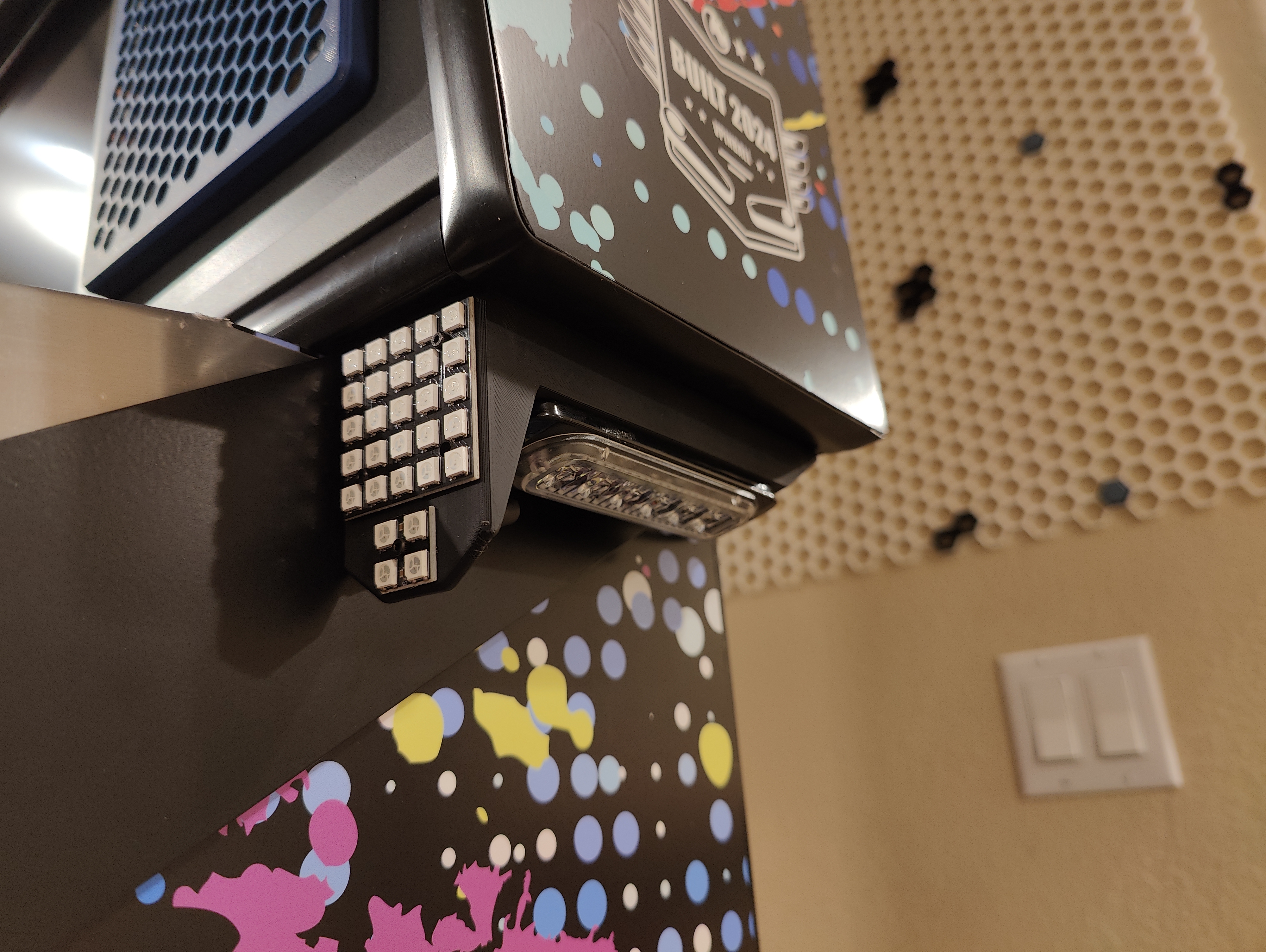 Pinball Backbox Corner Matrix Lights