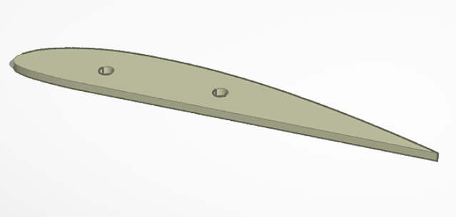 Airfoil for the Rc Timber with Styrofoam cutting holes