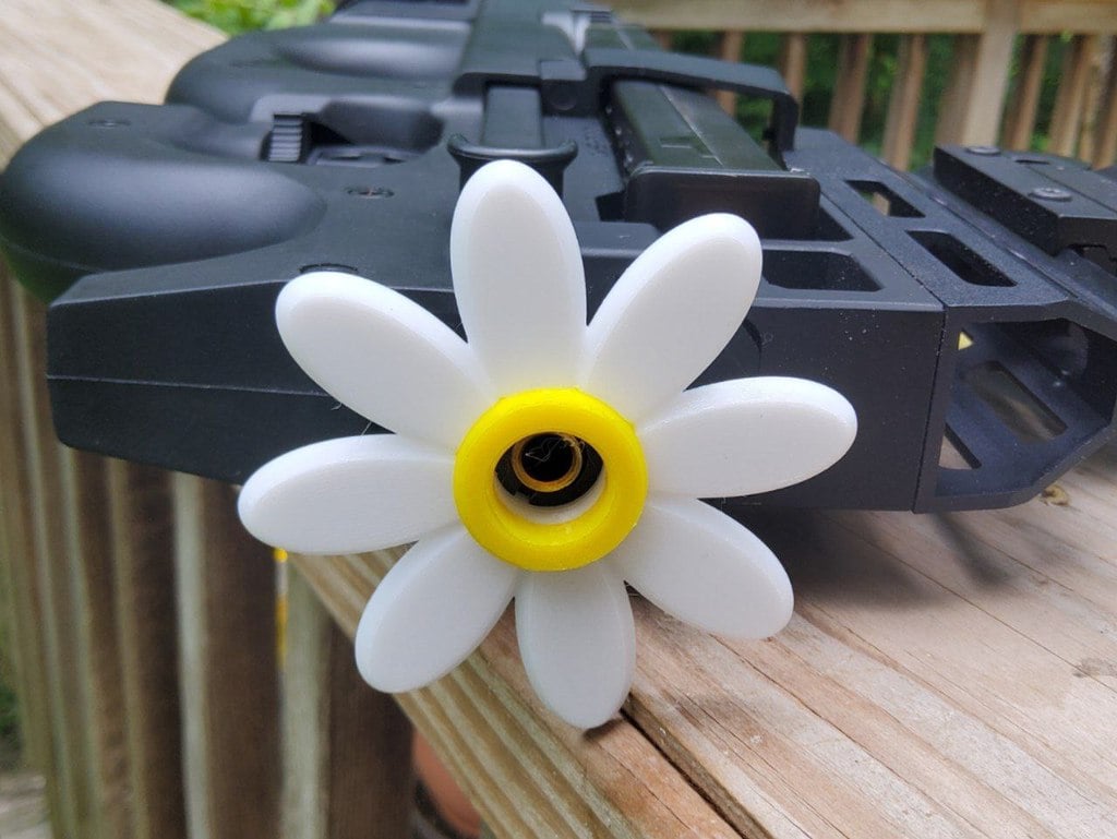Hippie Daisy Thread Protector / Flash Hider for Airsoft (14mm ccw)