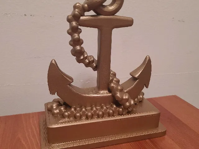 Anchor Trophy (weighted with pennies)