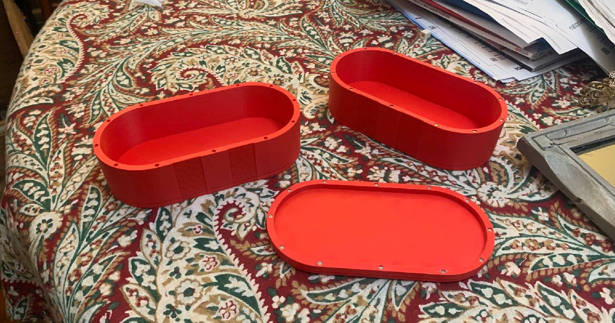 Stackable Magnetic Tray by RedslashCyan | Download free STL model ...
