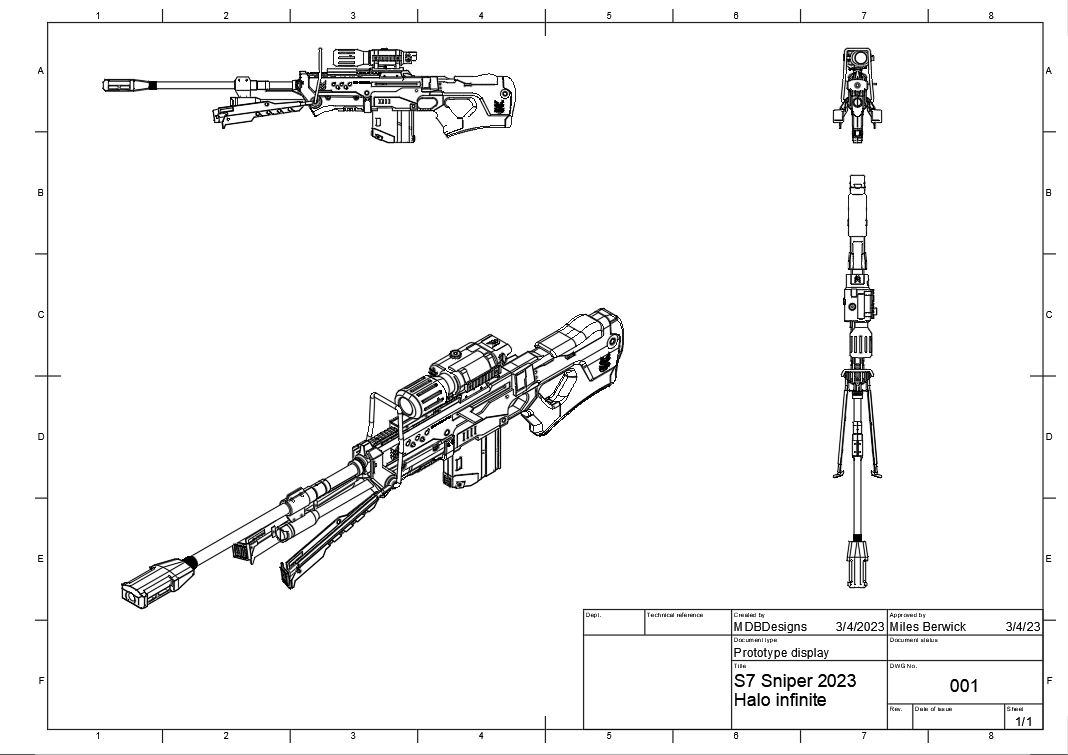 Halo Infinite s7 sniper rifle