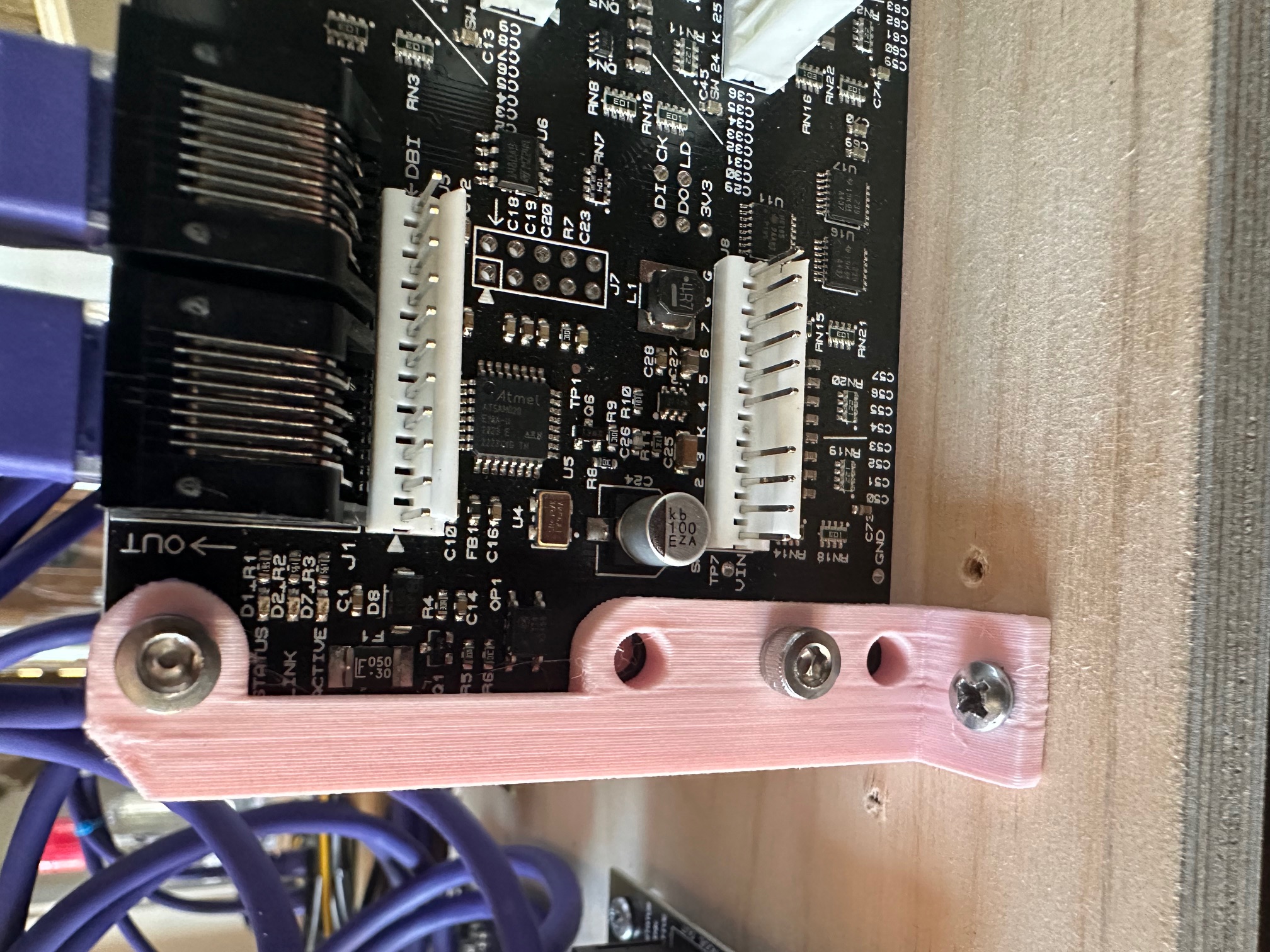 Fast Pinball Playfield IO  Vertical Board Mount  (1616 3208 0804 Node Boards)