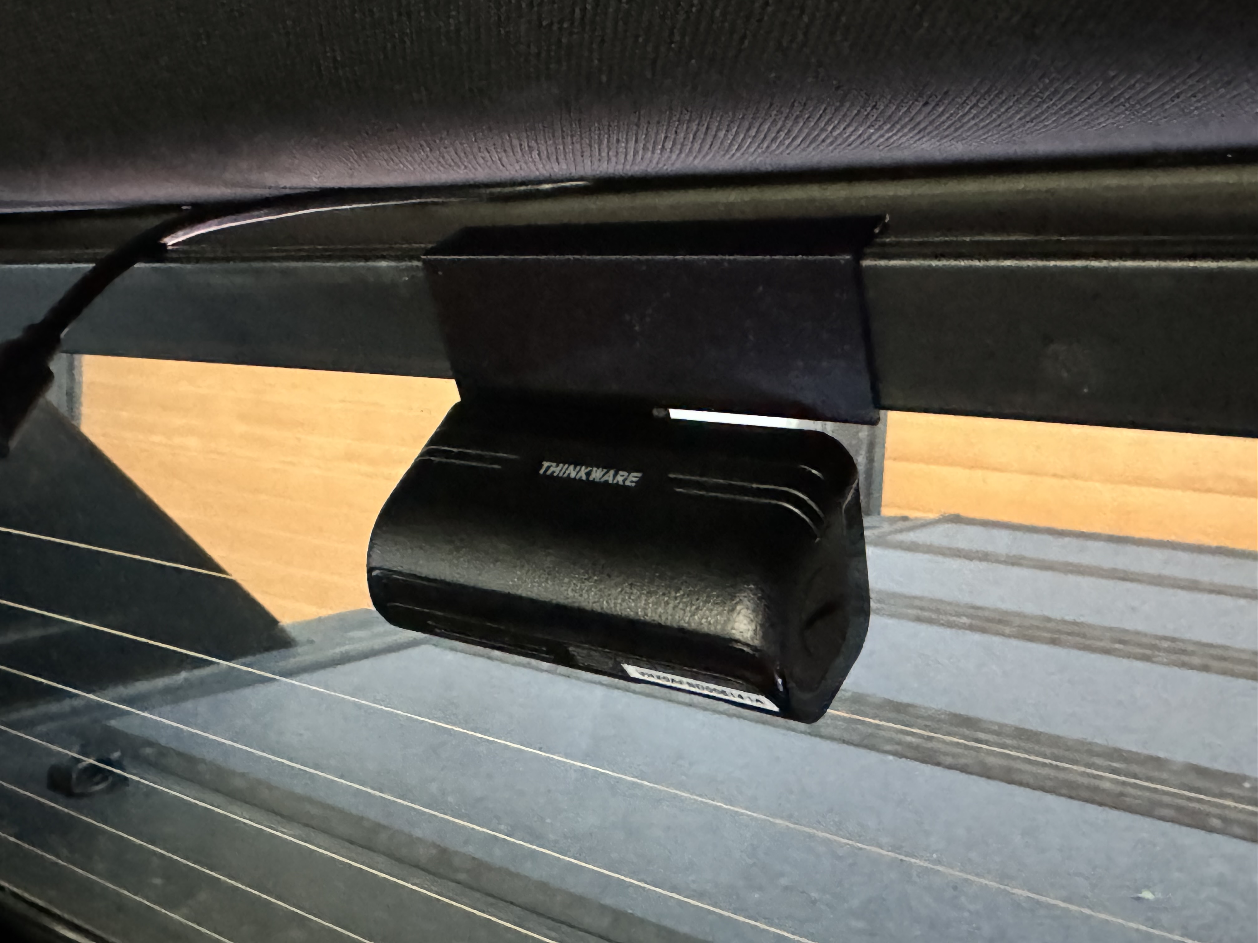 Thinkware U3000 Rear Camera Mount for Silverado EV with midgate