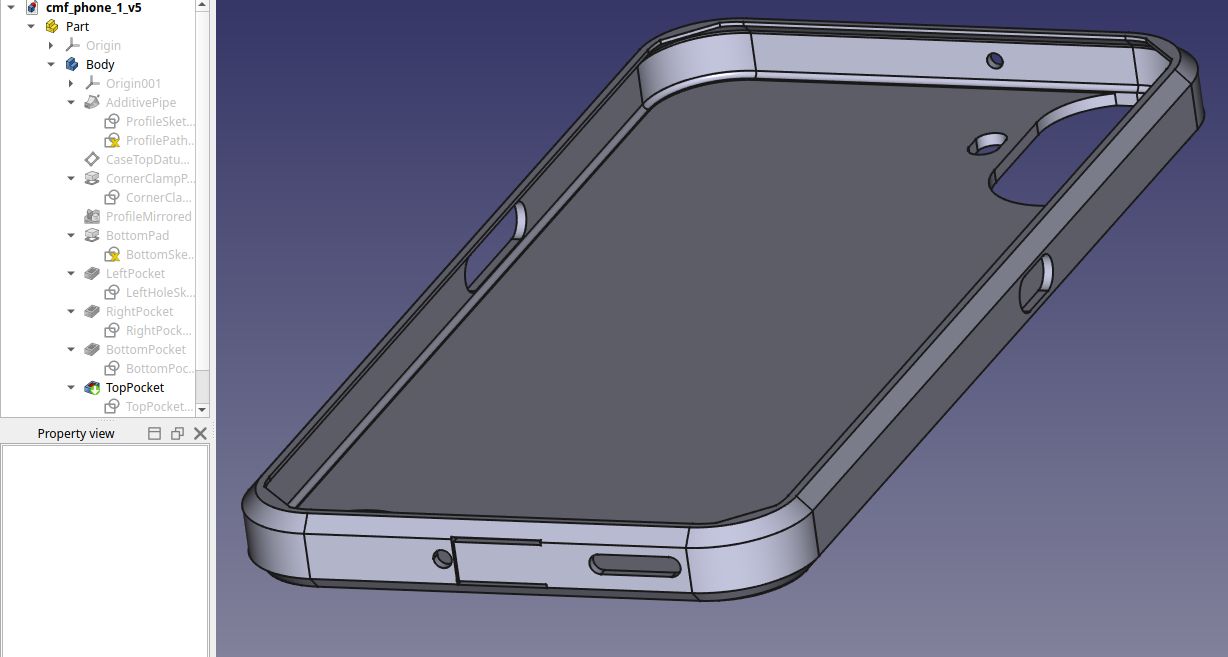 CMF Phone 1 case for TPU with FreeCAD file