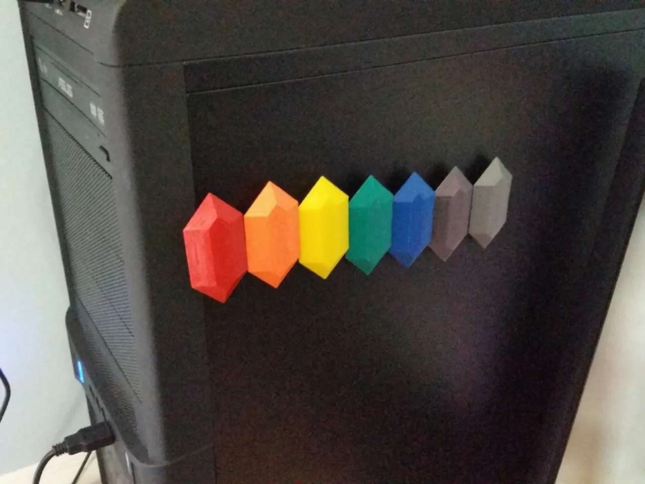 3d Printed Rupee magnets