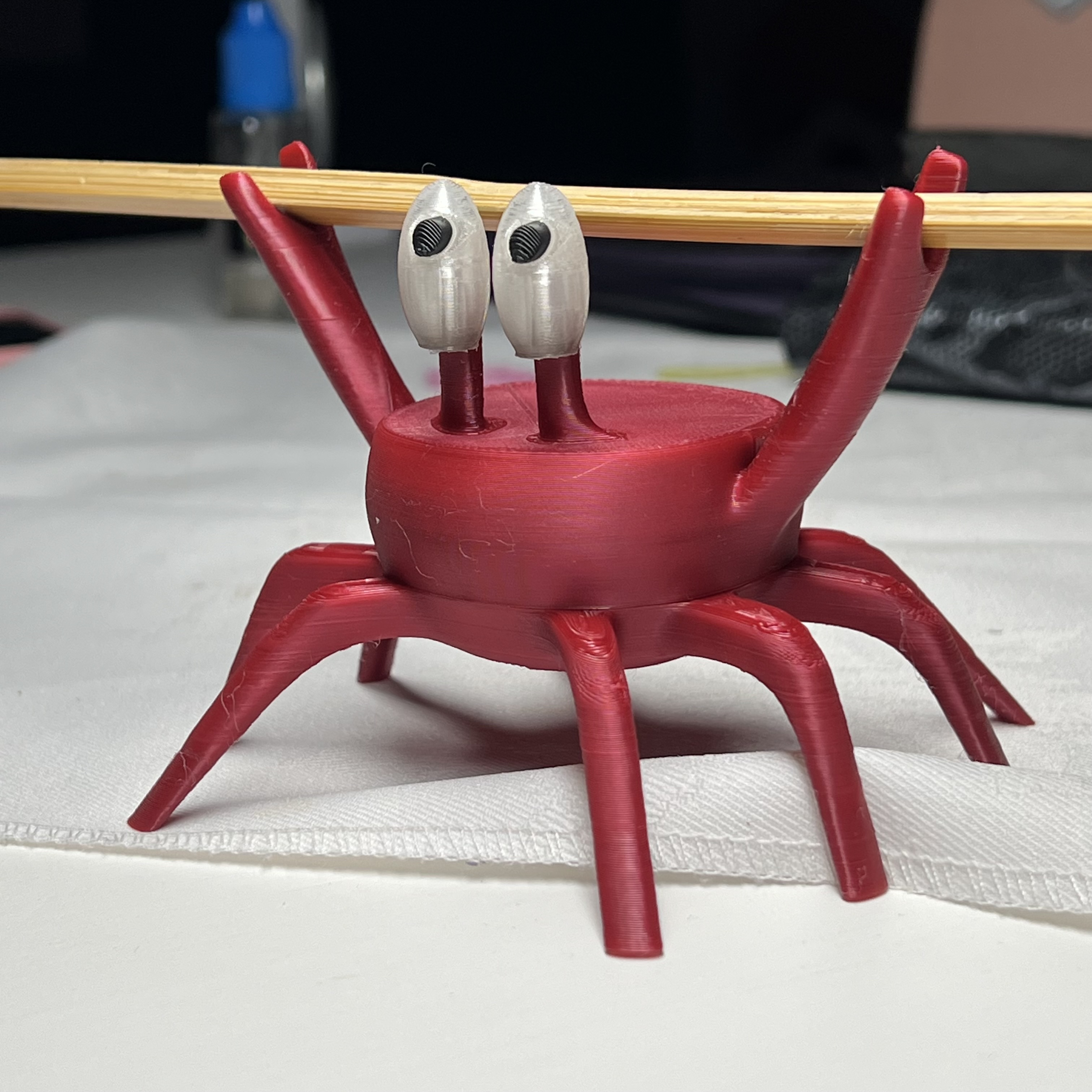 Crab spoon rest with eyes