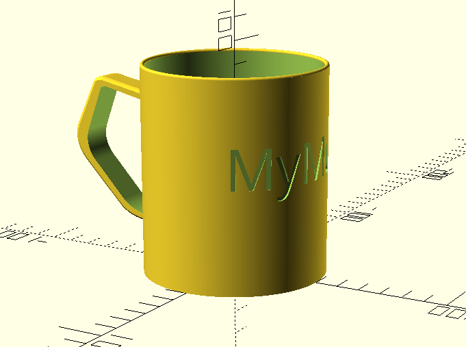 Miniatura 3 do modelo 3D Customizable mug