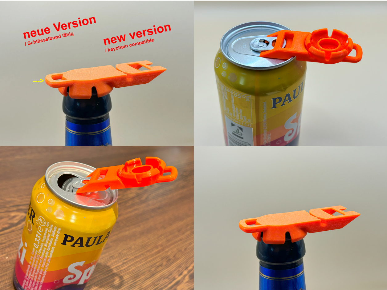 Bottlecap - Tinopener / Flaschendeckel Dosenöffner - > new Version 3D model thumbnail