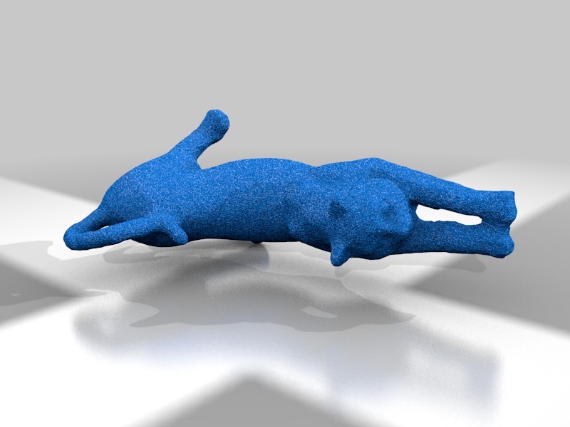 Miniatura 2 do modelo 3D Stretching Cat