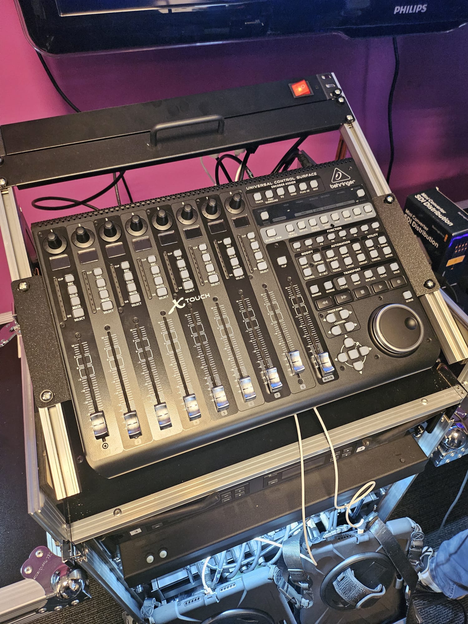 Behringer X-Touch rack mount ear bracket