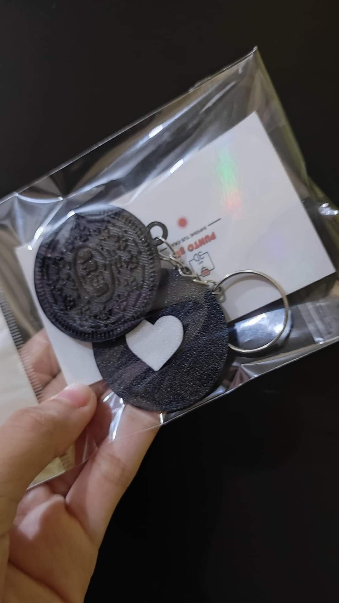 Llaveros para parejas de oreo