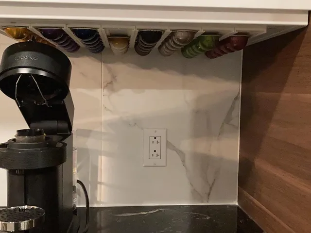 Nespresso Vertuo undercabinet capsule holder