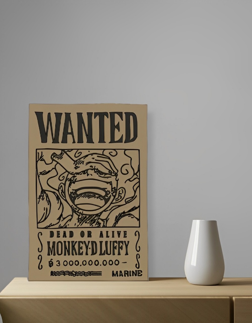 Cartel de se busca de Luffy