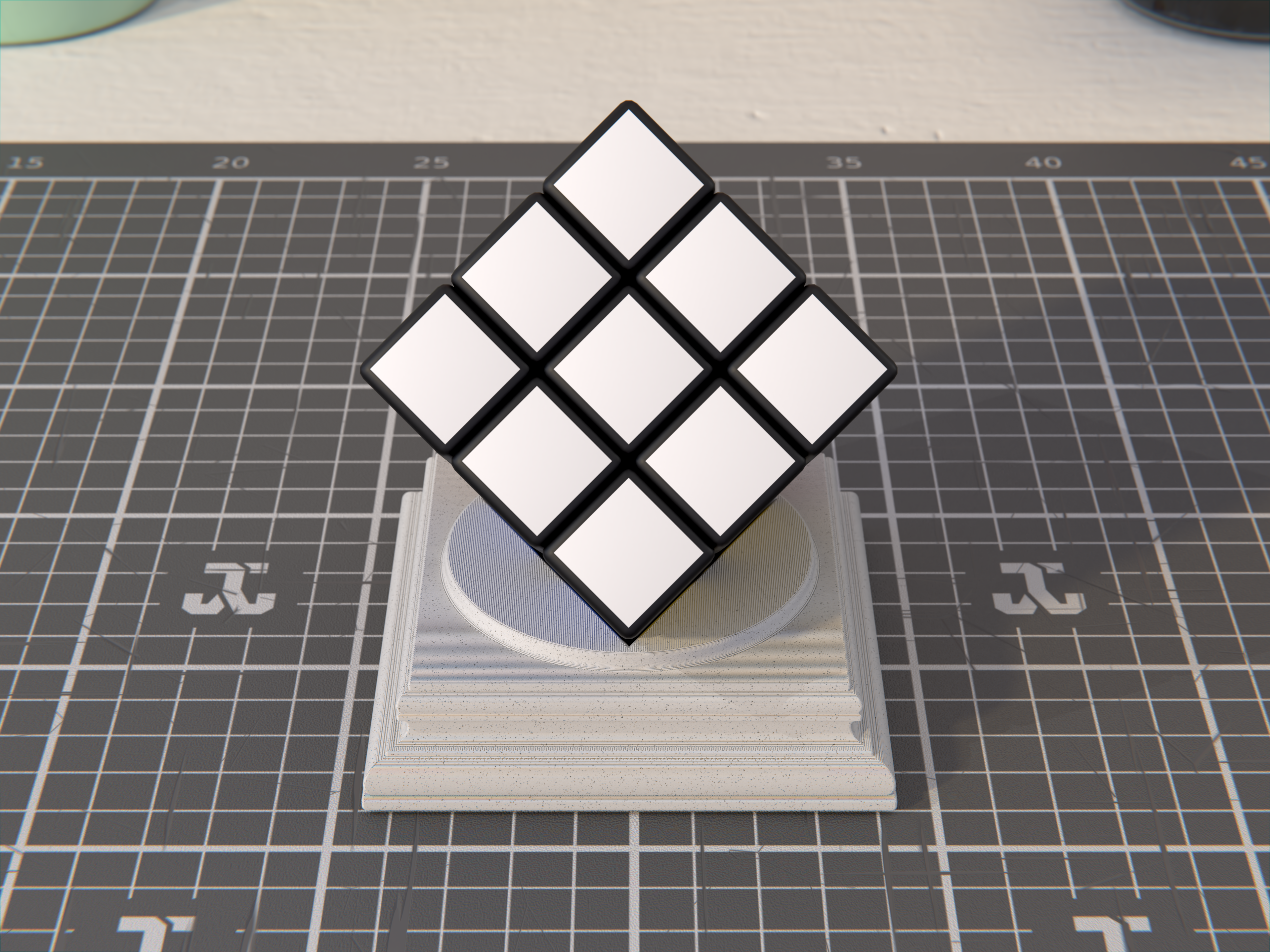 Rubik's Cube Base 1x - Greek Ionic Style