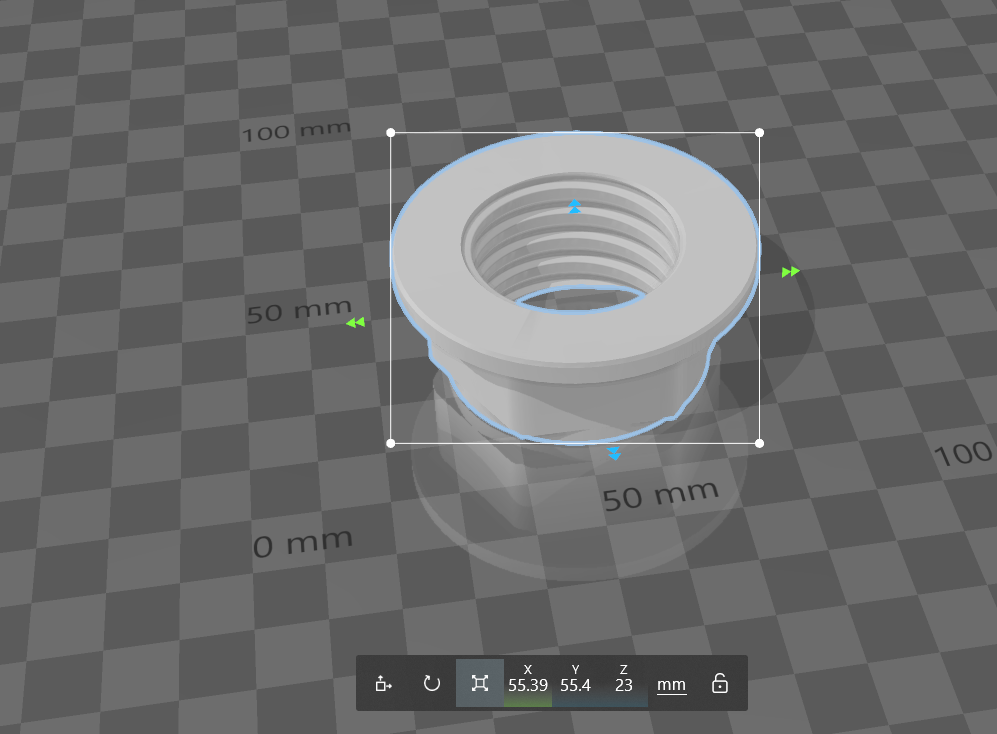 Miniatura 6 do modelo 3D Threaded bulkhead fitting