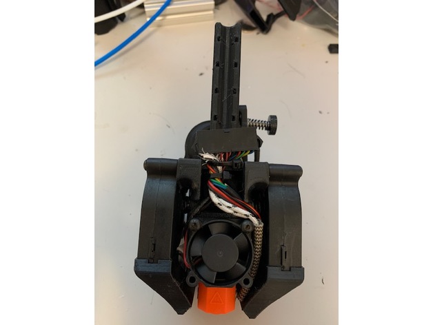 Jubilee Toolchanger Extruder assembly for Dragon Hotend using E3D toolplate and Orbiter V1.5 Extruder.