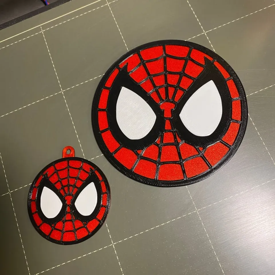 Spider Man Coaster and Keychain by nerdyviews Download free STL