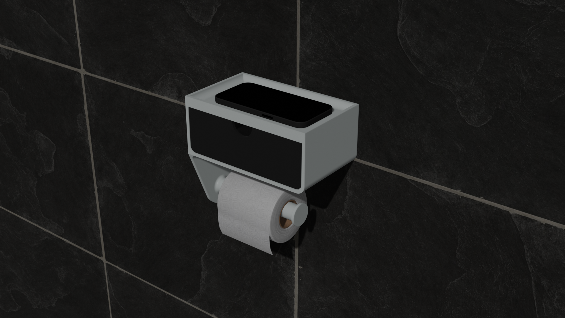 Toilet Paper Holder with Drawer