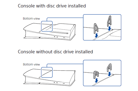 Horizontal Stand Bracket For PS5 Slim Disc Version