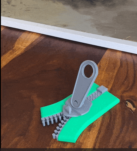 Giant Zipper brochure / business card / picture holder