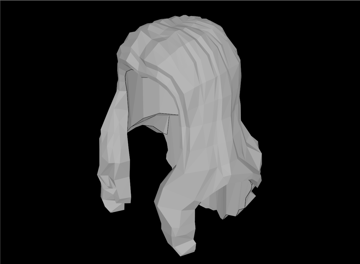 Lego Compatible (95225.dat) Minifig Hair Long Wavy with Center Part