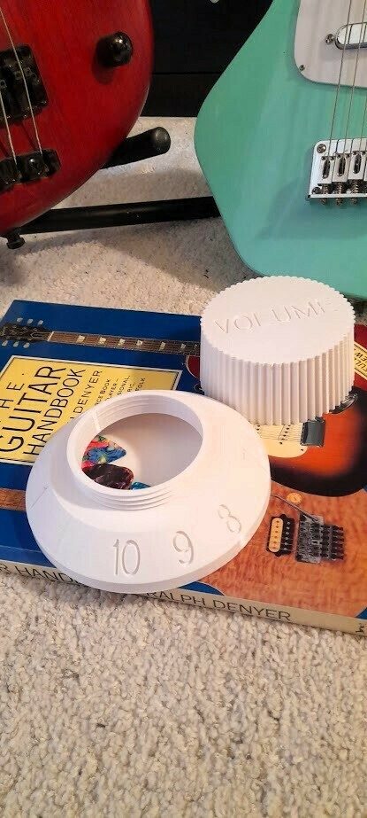 Fender style electric guitar knob box