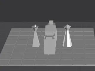 Simple Chess Set by Mendle | Download free STL model | Printables.com