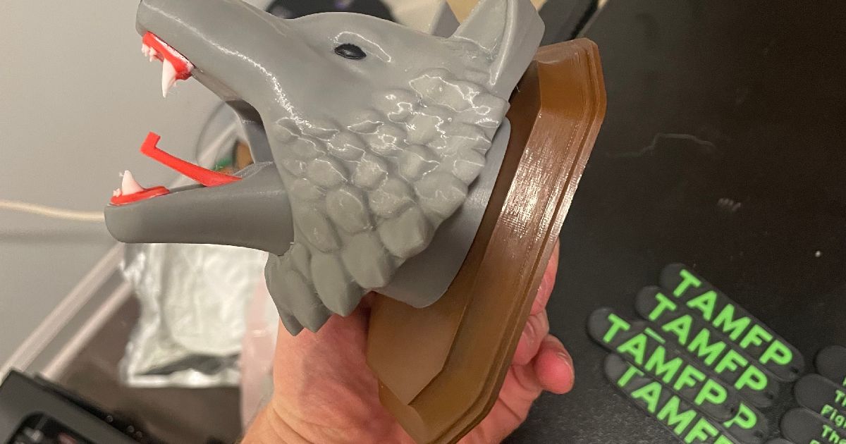 Wolf Coat RackPlaque von WOLFE Kostenloses STLModell herunterladen