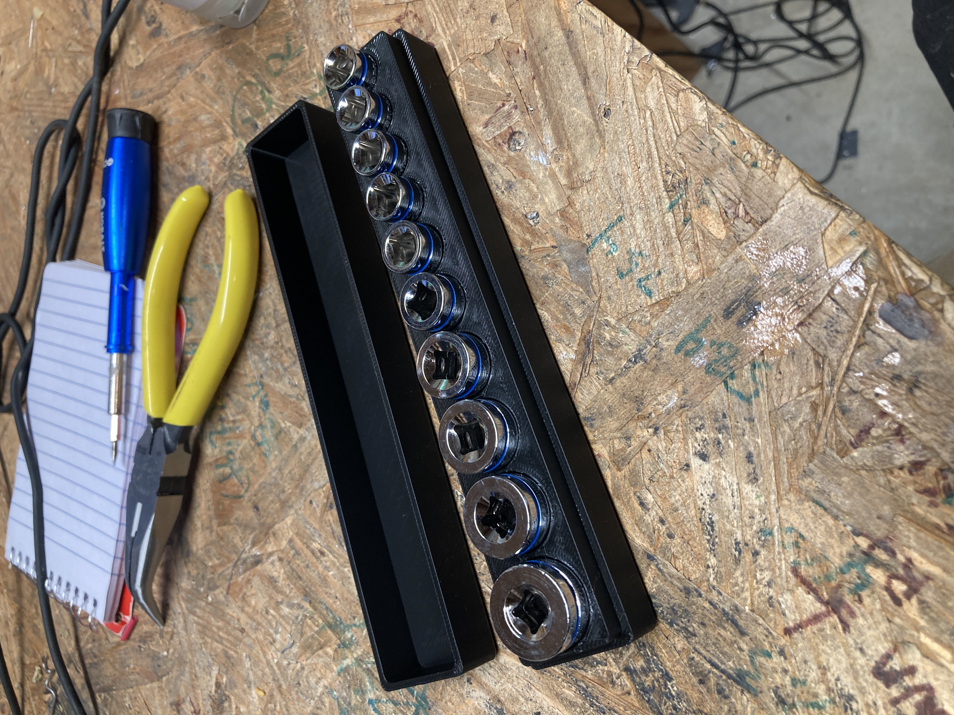 Case for Quinn Harbor Freight 10piece 1/4" socket sets by One_Mega_Ohm