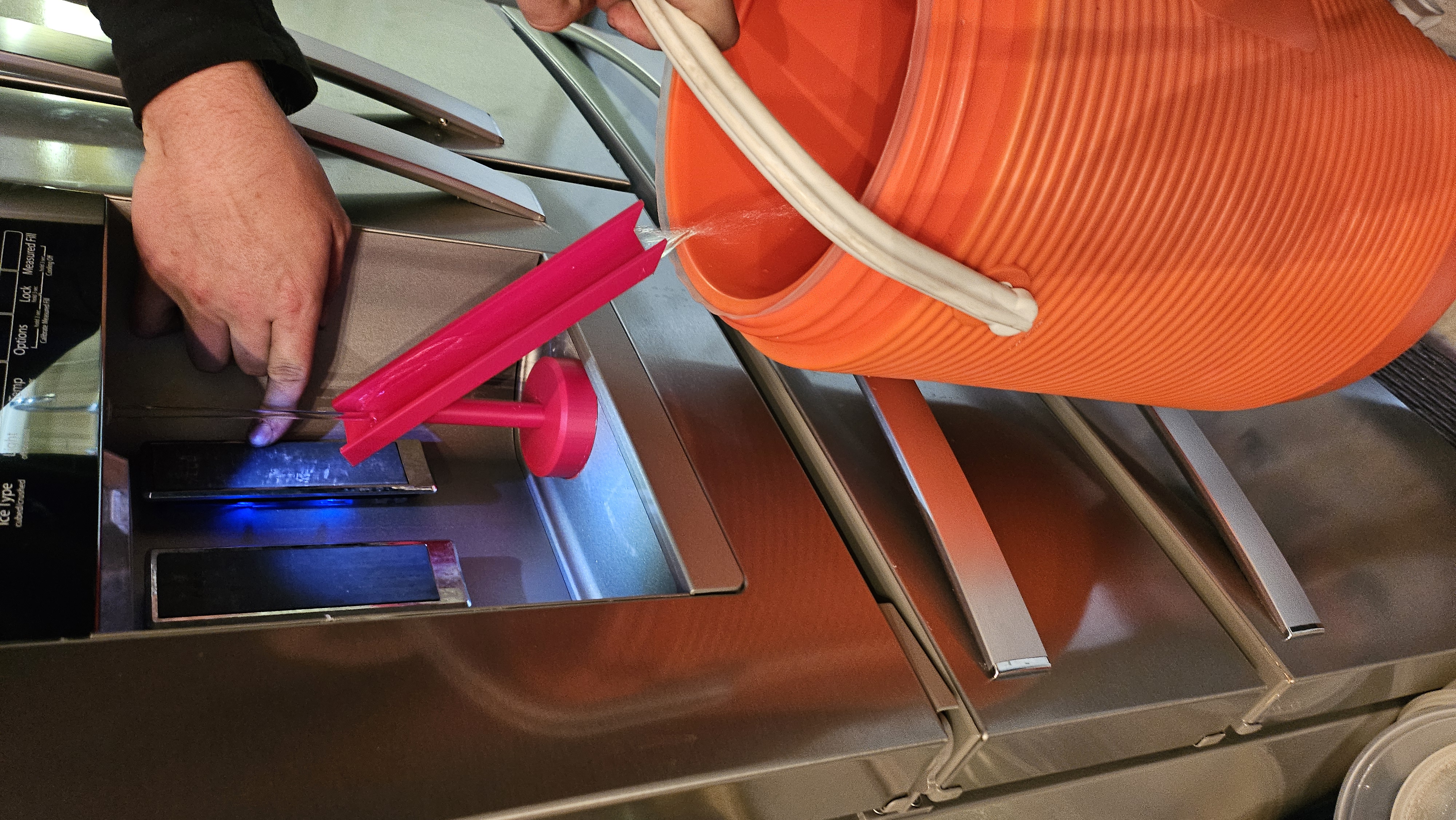 fridge water slide for filling larger containers